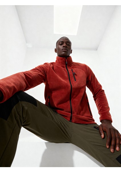 Erkek Extreme Rüzgar Geçirmez Cepli Outdoor Tam Fermuarlı Polar Ceket E223 indirimleri