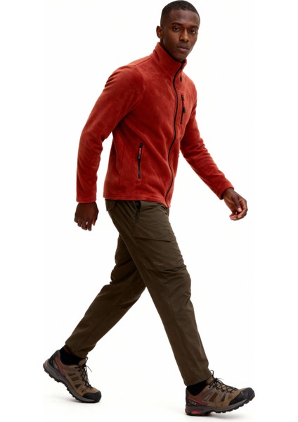 Erkek Extreme Rüzgar Geçirmez Cepli Outdoor Tam Fermuarlı Polar Ceket E223