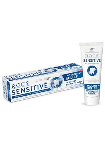 R.o.c.s. Rocs Sensitive Instant Relief - Anında Ferahlık Florürsüz Diş Macunu 75 ml fiyatları