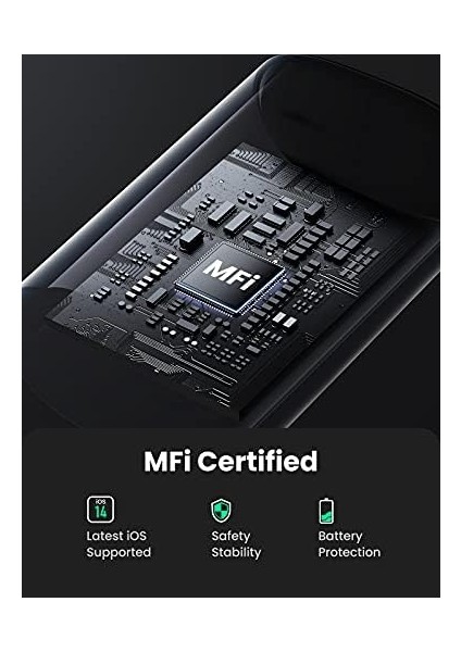 Mfi Lisanslı Usb-C & ve Şarj Kablosu, 1 Metre, Siyah, ‎60751 fiyatları
