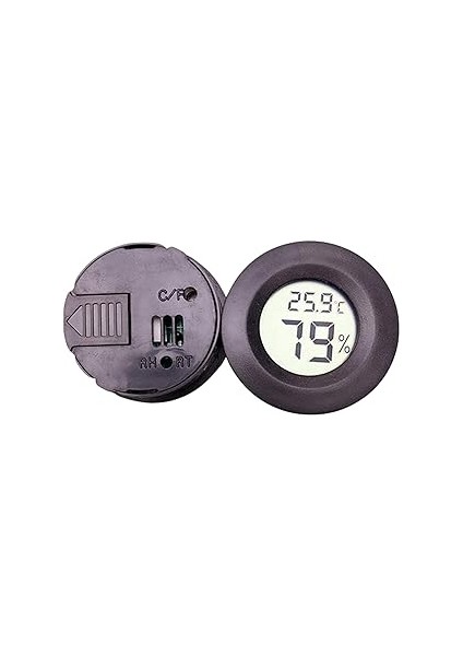 Makinasi Için Probsuz Termometre, Termometre Nem Ölçer Dijital LCD Ekran Yuvarlak fırsatları