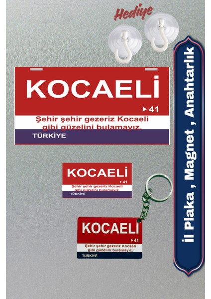 "kocaeli" Retro Plaka , Retro Magnet , Anahtarlık, 3mm Mdf , Dekoratif Duvar & Araba Tabelası