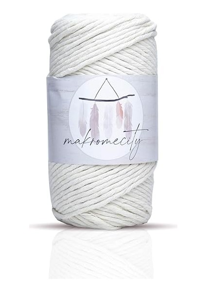 Makrome Ipi 3mm Tek Büküm Makrame Taranabilir Ip 4lü Set Ekru Hardal Kiremit Sütlü Kahve fiyatları
