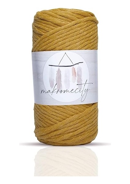 Makrome Ipi 3mm Tek Büküm Makrame Taranabilir Ip 4lü Set Ekru Hardal Kiremit Sütlü Kahve modelleri