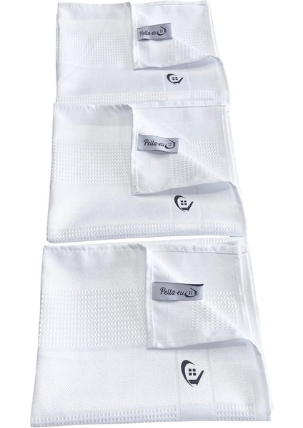 Mikrofiber Temizlik Bezi, 3'lü Set, 40X60 Cm, Beyaz, Cam ve Genel Temizlik Için modelleri