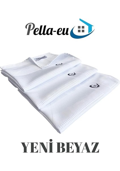 Mikrofiber Temizlik Bezi, 3'lü Set, 40X60 Cm, Beyaz, Cam ve Genel Temizlik Için fırsatları