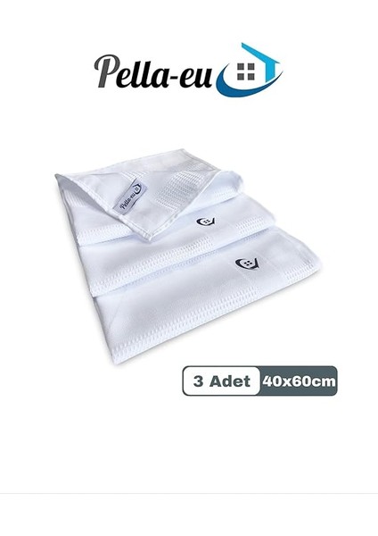Mikrofiber Temizlik Bezi, 3'lü Set, 40X60 Cm, Beyaz, Cam ve Genel Temizlik Için indirimleri