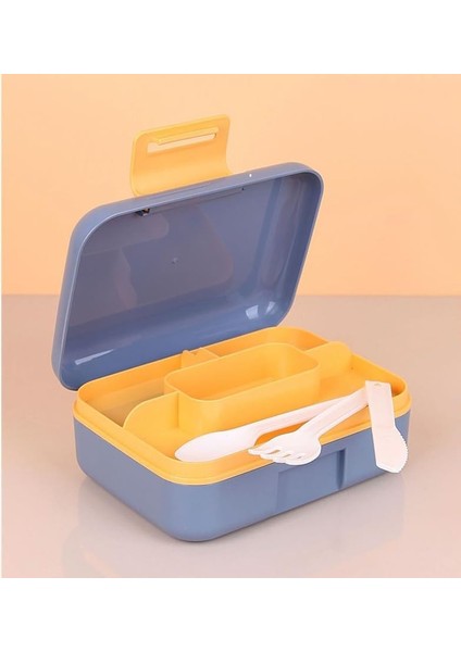 2 Katlı 1.6 Litre 3 Bölmeli Bento Öğle Yemeği Kutusu, Çatal Bıçak Kaşık Hediyeli, Bpa Içermeyen Pp Plastik Sefer Tası, Beslenme Kutusu, Dayanıklı ve Sağlıklı Lunch Box (Mavi) fiyatları