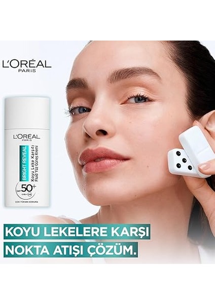 Parıs Bright Reveal SPF50, Koyu Leke Karşıtı Fluid Günlük Yüz Güneş Kremi 50ML fiyatları