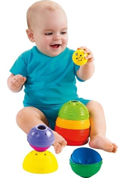 Numaralı Kaplar Fisher-Price Numaralı Kaplar, Iç Içe Geçebilir 10 Renkli Kap, 5 Adet Topa Dönüşür W4472 W4472 modelleri