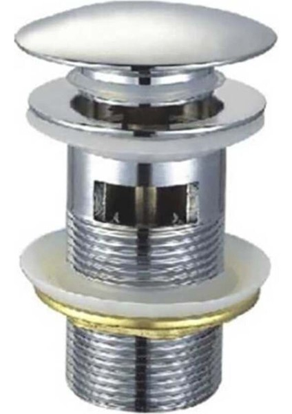 Basmalı Lavabo Sifonu Su Taşma Delikli 6190-0002