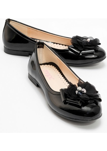 Kız Çocuk Siyah Fashion Babet