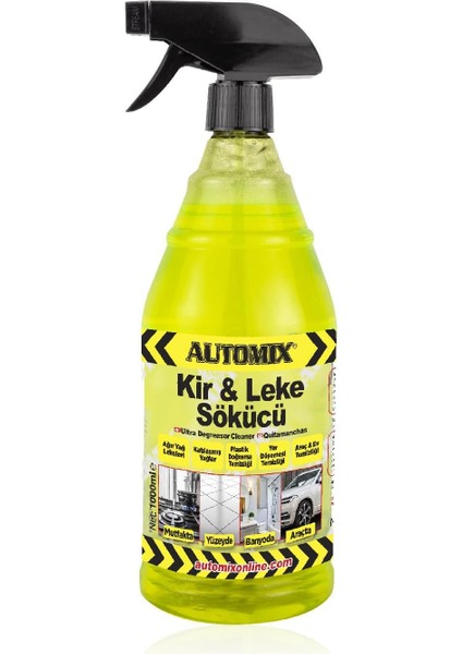 Automix Kir ve Leke Sökücü 1000 ml | Araç ve Yüzey Temizliği Için Güçlü Temizleyici fiyatları