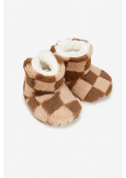 Çocuk ve Bebek Panduf, Kışlık Peluş Bot, Yumuşak, Sıcak Tutan, Kaymaz Tabanlı Ev Içi Patik, Ev Botu