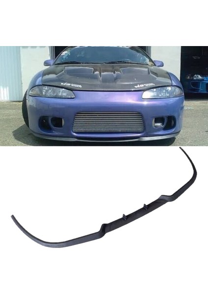 Mitsubishi Eclips Uyumlu Evrensel Universal 3 Parça Cupra Kupra Ön Ek Tampon Dili Lip Esnek Karlık