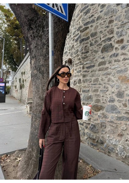 Kadın Kapitone Dokulu Oversize Ceket Pantolon Takım modelleri
