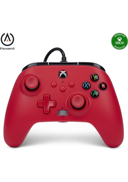 Xbox Series X|s Için Geliştirilmiş Kablolu Kumanda – Artisan Kırmızı