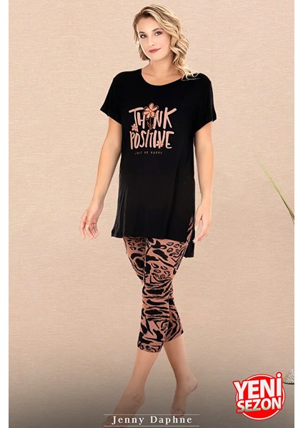 Lady V Yakalı Kısa Kollu Kapri Pijama Takımı fiyatları