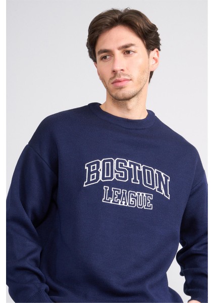 Çetinkaya Mentality 5262 Erkek Bisiklet Yaka Nakışlı 2/35 Akrilik Triko Lacivert fiyatları