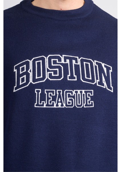 Çetinkaya Mentality 5262 Erkek Bisiklet Yaka Nakışlı 2/35 Akrilik Triko Lacivert fırsatları