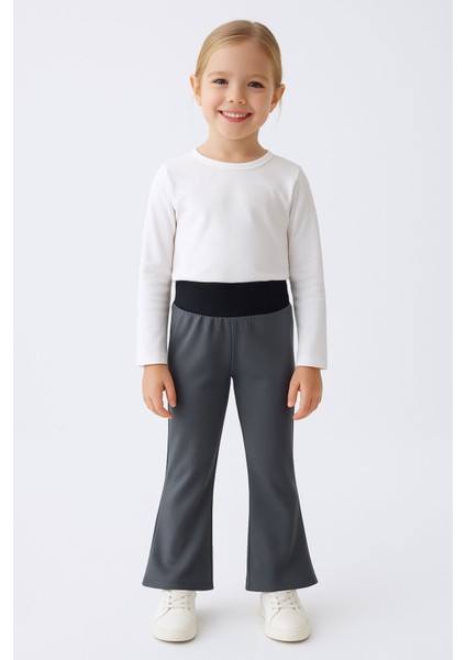 Yüksek Bel Ispanyol Paça Kız Çocuk Tayt