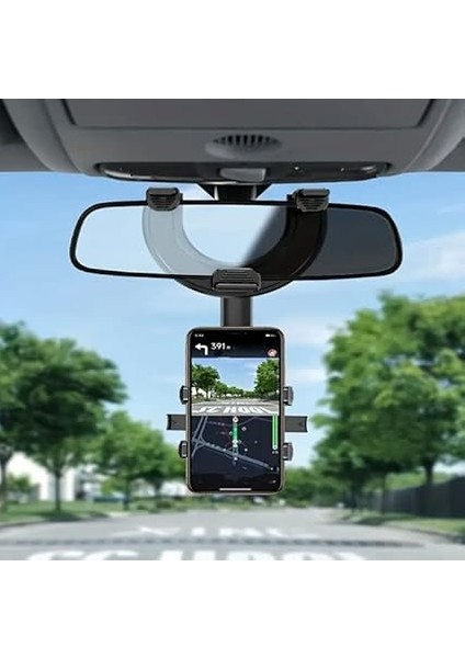 Araba Dikiz Aynası Için Cep Telefonu Tutucu 360 Derece Dönebilen Ayarlanabilir Çok Fonksiyonlu Kolay Montaj fiyatları