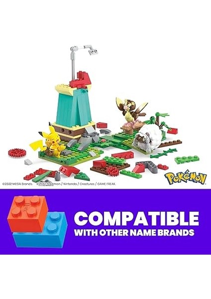 Bloks Pokémon Yel Değirmeni Kasabası Seti, Çok Renkli modelleri