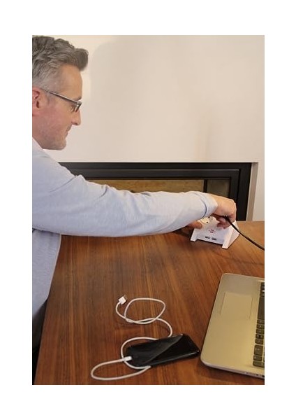 Masaüstü Power Priz 2&apos;li Masa Için (1,8 M Kablolu Masa Prizi, Kauçuk Ayaklı Çoklu Priz ve 2 Kat Usb) Beyaz Cilalı modelleri