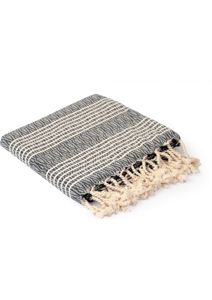 Plaj Havlusu Sauna, Yoga, Fitness Için Çok Amaçlı Kullanım. 100X180CM (Koyu Gri)