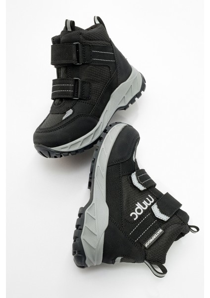 Erkek Çocuk Siyah Su Geçirmez Anatomik Günlük Bot