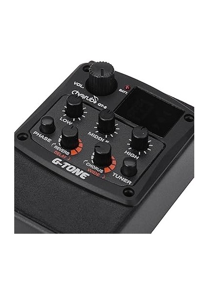G-Tone Gt-6 Akustik Gitar Preamp Piezo Pikap 3 Bantlı Eq Ekolayzır Yankı/gecikme/koro/geniş Efektli LCD Tuner modelleri