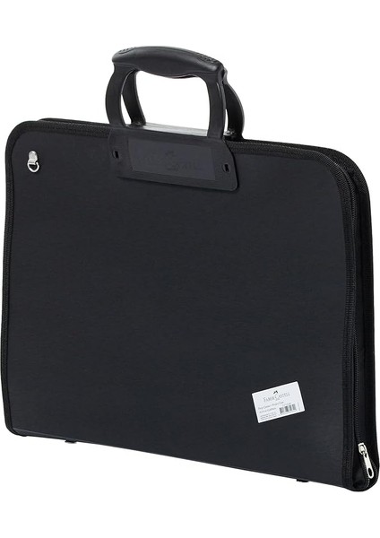 Proje Çantası Siyah, 28X38 Cm, Askılı Taşıma, Kalemlikli, Sert Kapaklı, El Yormayan Ergonomik Kulp
