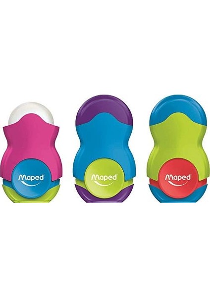 Ofis ve Kırtasiye 049121, Loopy Tek Delikli Silgili, Renkli modelleri