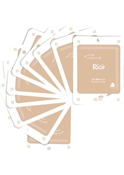 On Rice Extract Mask - Pirinç Özlü Yüz Maskesi 10'lu
