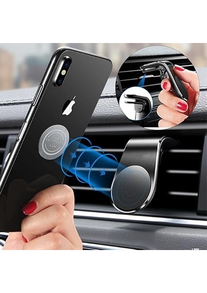 Oto Araç Içi Manyetik Mıknatıslı Mandallı Klima Telefon Tutucu fiyatları