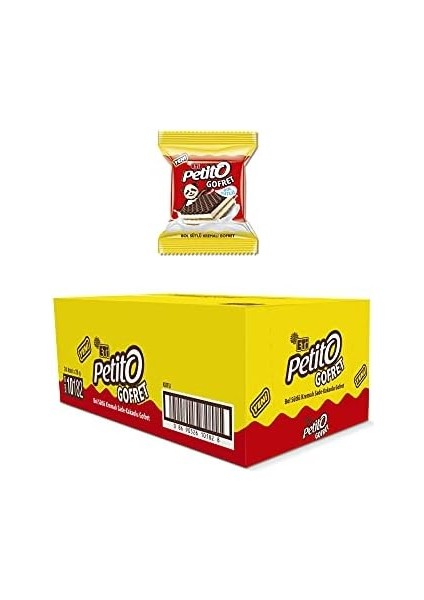 Eti Petito Bol Sütlü Kremalı Sade Kakaolu Gofret 26 G x 24 Adet fiyatları