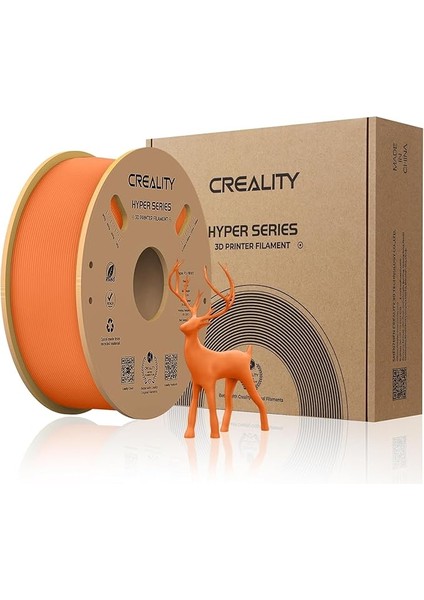 Resmi 3D Yazıcı Filamenti, Hyper Pla Filament, Creality Yüksek Hızlı Baskı Için, Uzun Ömürlü ve Dayanıklı, Düz, Taşma Performansı, Ölçü Hassasiyeti +/- 0,03 Mm, 1 Kg/makara,