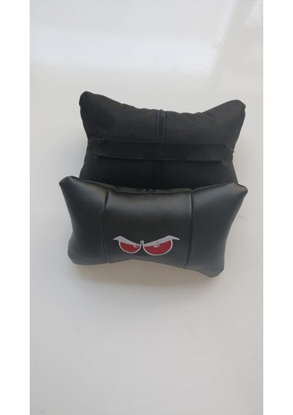 Kırmızı Göz Tasarımlı Oto Boyun Yastığı Suni Deri Ortopedik fiyatları