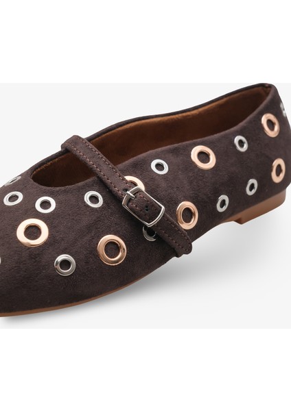 Glide Kadın Babet - Kahve Süet modelleri