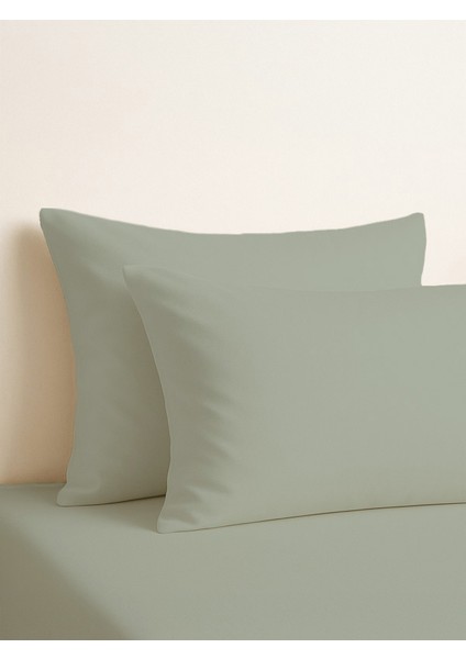| Purecomfort | Doğal Pamuk 2'li Yastık Kılıfı Seti | Çağla Yeşili