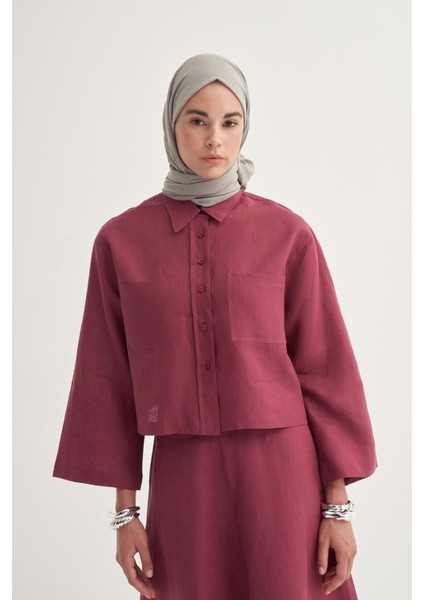 Organik Kırışık Şal Açık Gri fırsatları