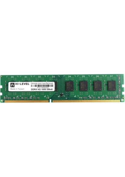 Hı-Level 4gb 1600MHZ Ddr3 Pc Ram HLV-PC12800D3/4G