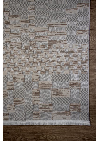 Gri Bej Bohem Iskandinav Modern Saçaklı Doğal Pamuk Taban Salon Koridor Çocuk Oturma Odası Halı