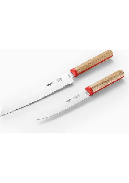 x Somer Sivrioğlu Sebze & Ekmek 2'li Bıçak Seti - 35257