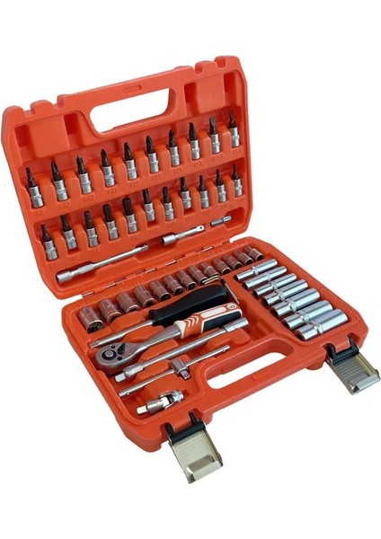 Unıversal 1/4 Cırcırlı Lokma Anahtar Takımı Bits Uç Seti 53 Parça