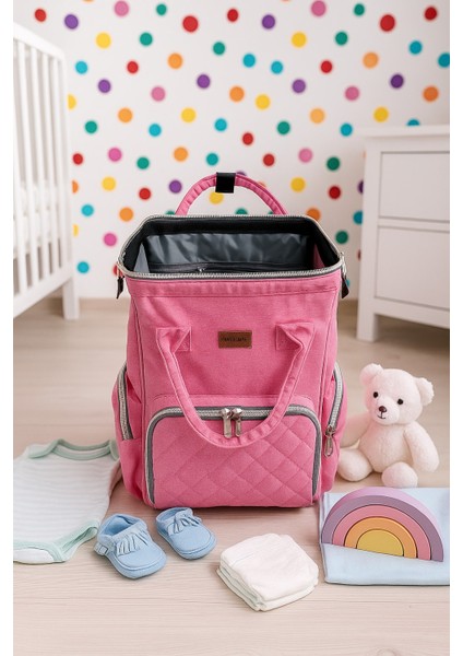 Anne Bebek Bakım Sırt Çantası Biberon Termos Gözlü indirimleri