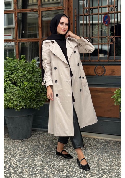 Trençkot 10002522110006 Bej