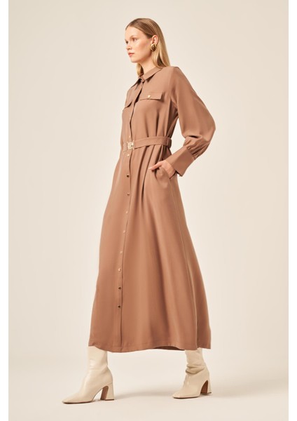 Kadın Tensel Elbise Kakao 31213 fiyatları