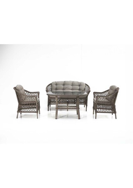 Maldiv Bahçe Koltuk Takımı Gri