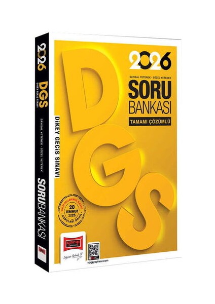Yargı Yayınları 2026 Dgs Sayısal-Sözel Yetenek Tamamı Çözümlü Soru Bankası